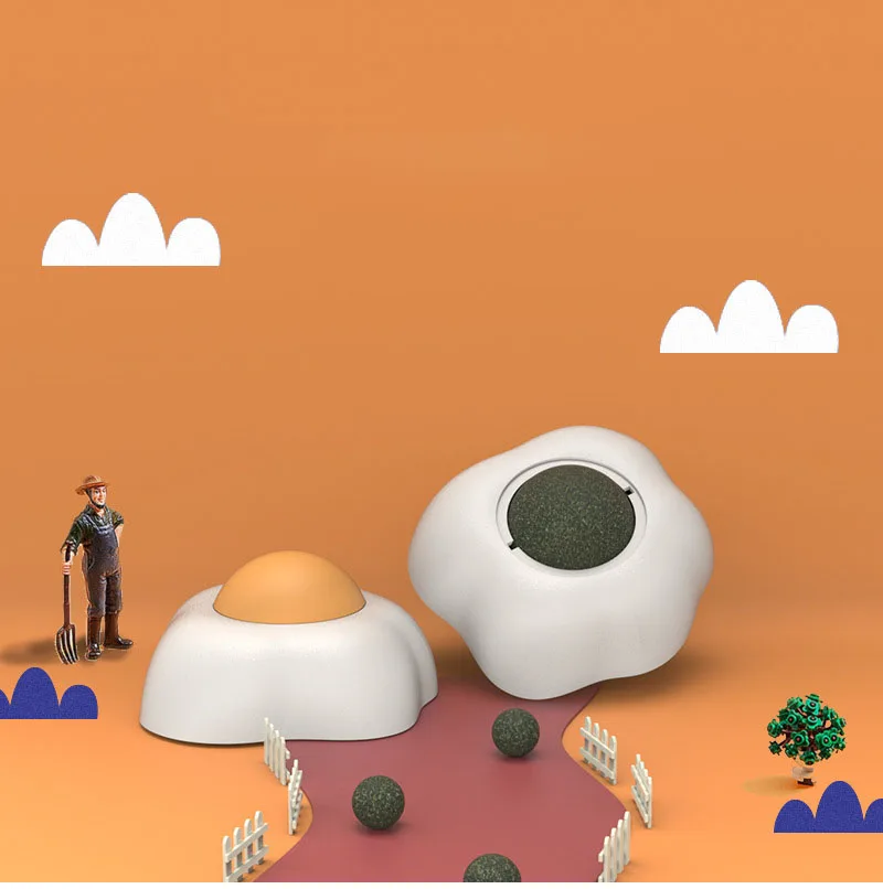 Xianchanpets High Quality Mint Balls Cat Toy Small Egg-Shaped Laser Style for Dogs and Cats Playing