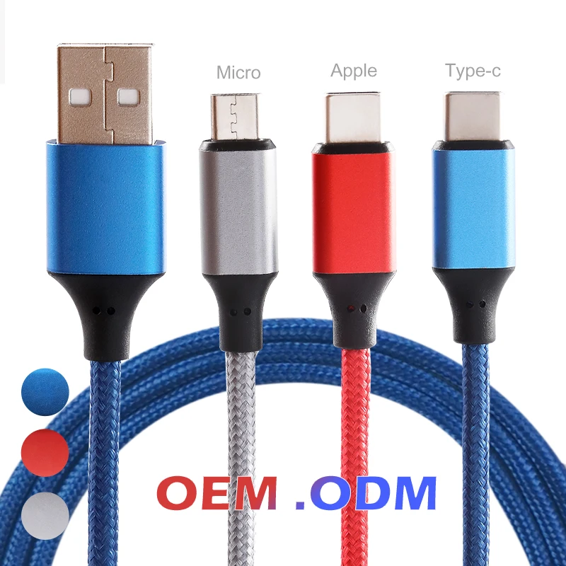 braided android usb type c to type c fast speed charging cable  quick charge for iphone wholesale manufacturer