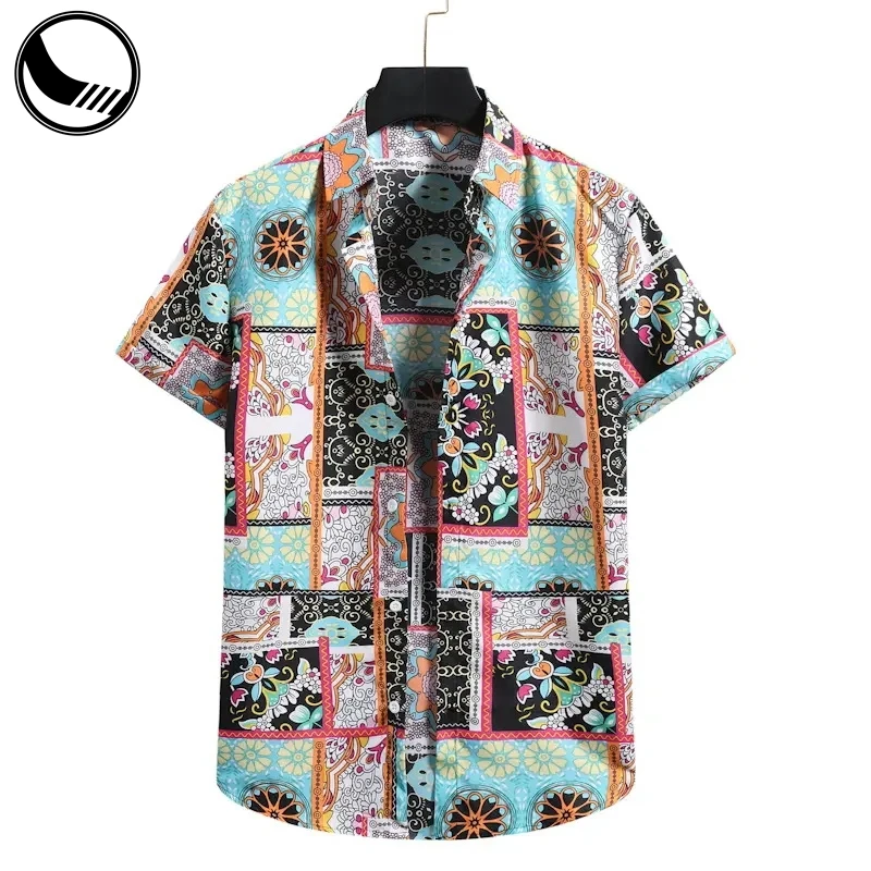 BETHERIVAL wholesale street polyester mens collar stripped polo golf shirt spring floral hawaiian t shirts