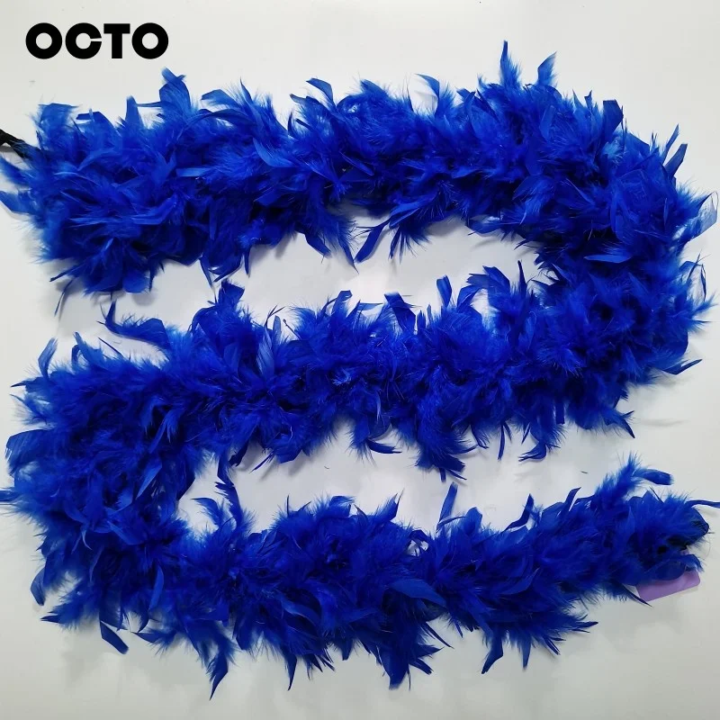 80G 2M Carnival Party Events Decoration Turkey Chandelle Feather Boas DIY Sewing Crafts