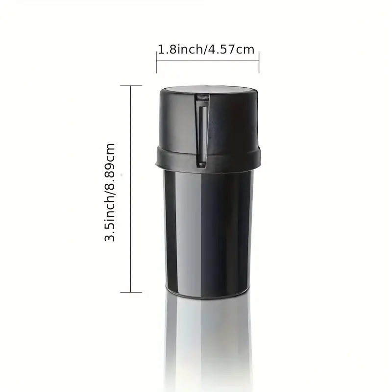 Manufacturers wholesale small anti-water bottle bottle 2-layer 46mm plastic smoke grinder sealed tank 2-in-1 grinder