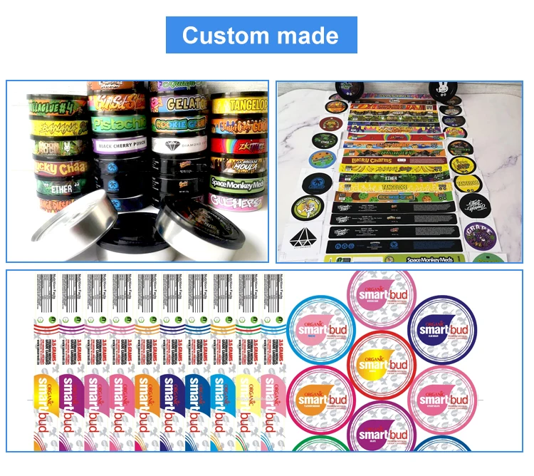 Custom Wholesale Waterproof Cmyk Print Child Resistant Slide  Pre Roll child proof square Tobacco Tin Box Packaging