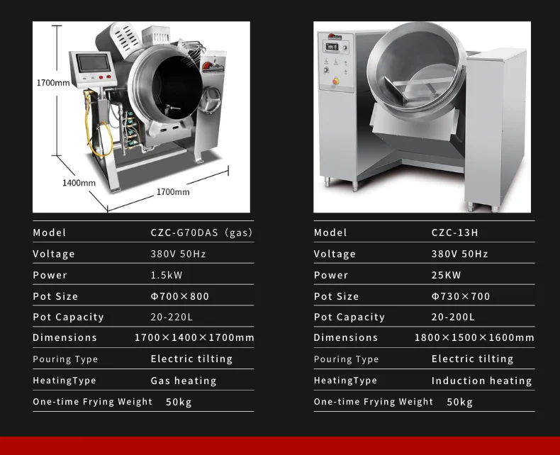 uwant Indian Biryani Cooking Machine For Sale Italian Pasta Cooking Machine Industrial Cooking Wok Jacketed Kettle