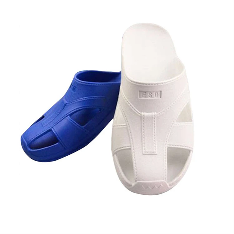 Hot Selling Esd Cleanroom Anti-Slip Shoes Antistatic Spu Slippers