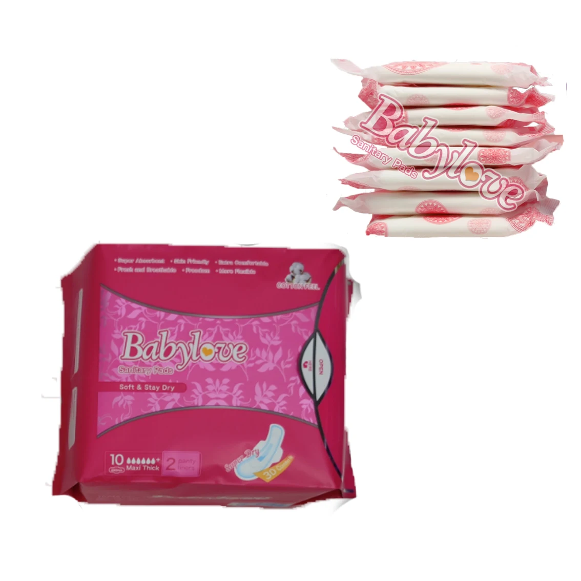 Customization A Grade Night Use Negative Sanitary Napkin, Super Absorbent Free Sample Low MOQ Wholesale Sanitary Napkins