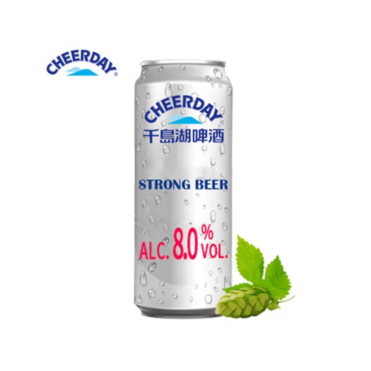Wholesale Oem 8% Light Coloured Strong Can Lager Beer