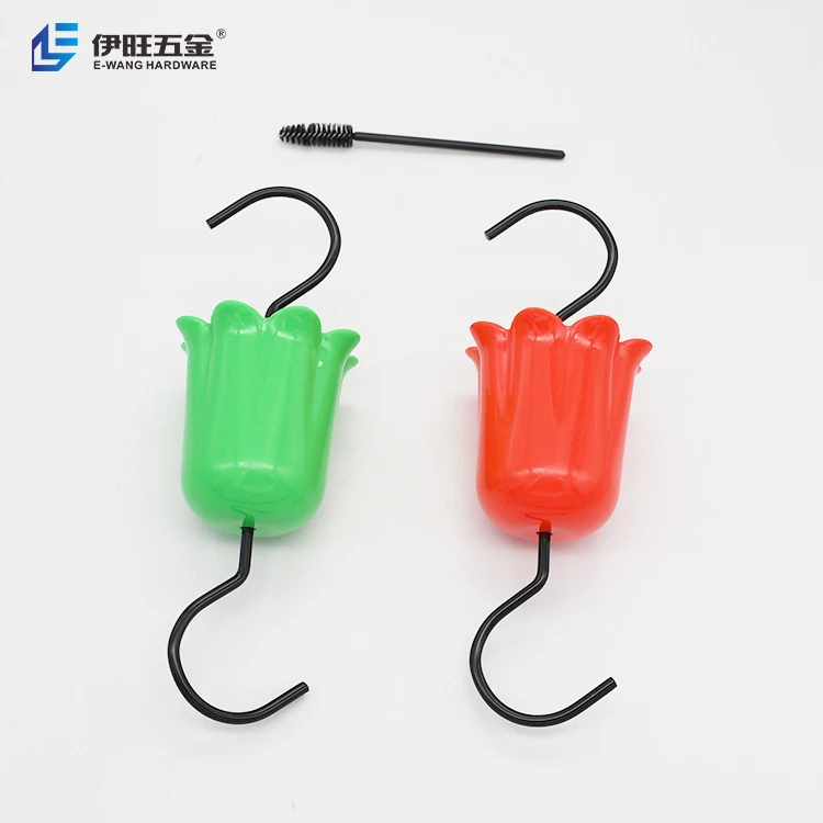 YIWANG Flower Ant Moat Insect Guards Ant Guard for Hummingbird Feeder Cleaning Brushes Ant Moat Flower Bird Feeder Hanging Hook