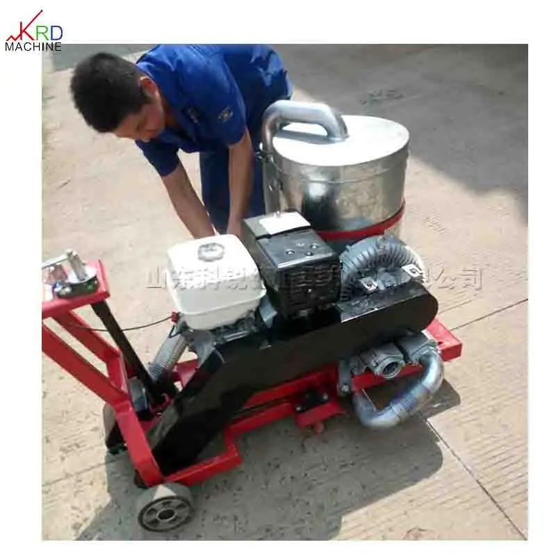 New Hand-Push Universal Wheel Grooving Road Slitting Machine Dust-Reducing Petrol Engine Hand-Cranked Lift Type