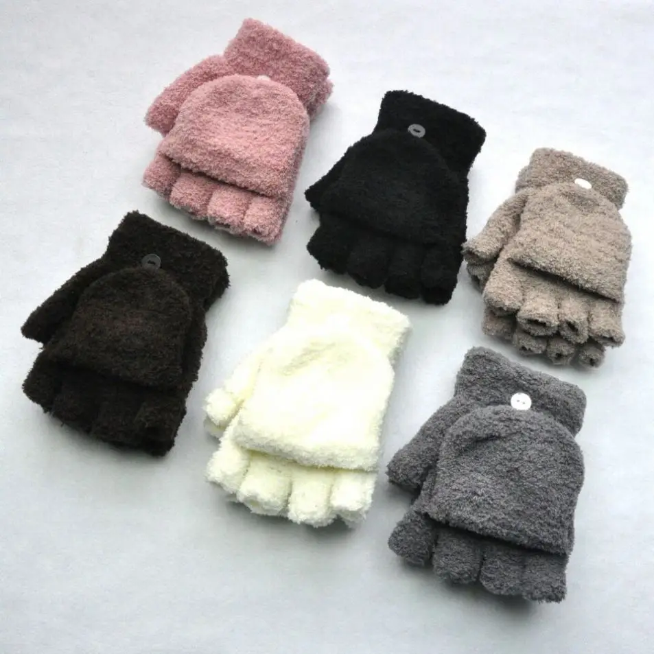 Girls Women Ladies Hand Wrist Warmer Winter Fingerless Gloves Mitten Glove For Women Elegant Warm female gloves Guantes NA151