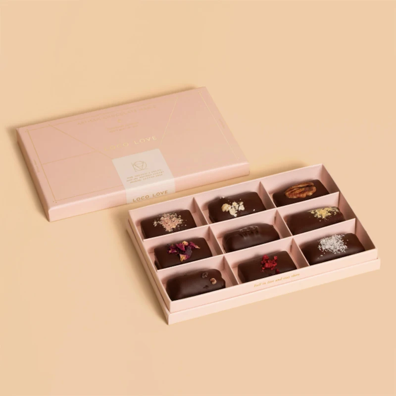 Изготовленные на заказ упаковочные коробки для шоколада Brigadeiro коробка сладостей конфет День святого Валентина