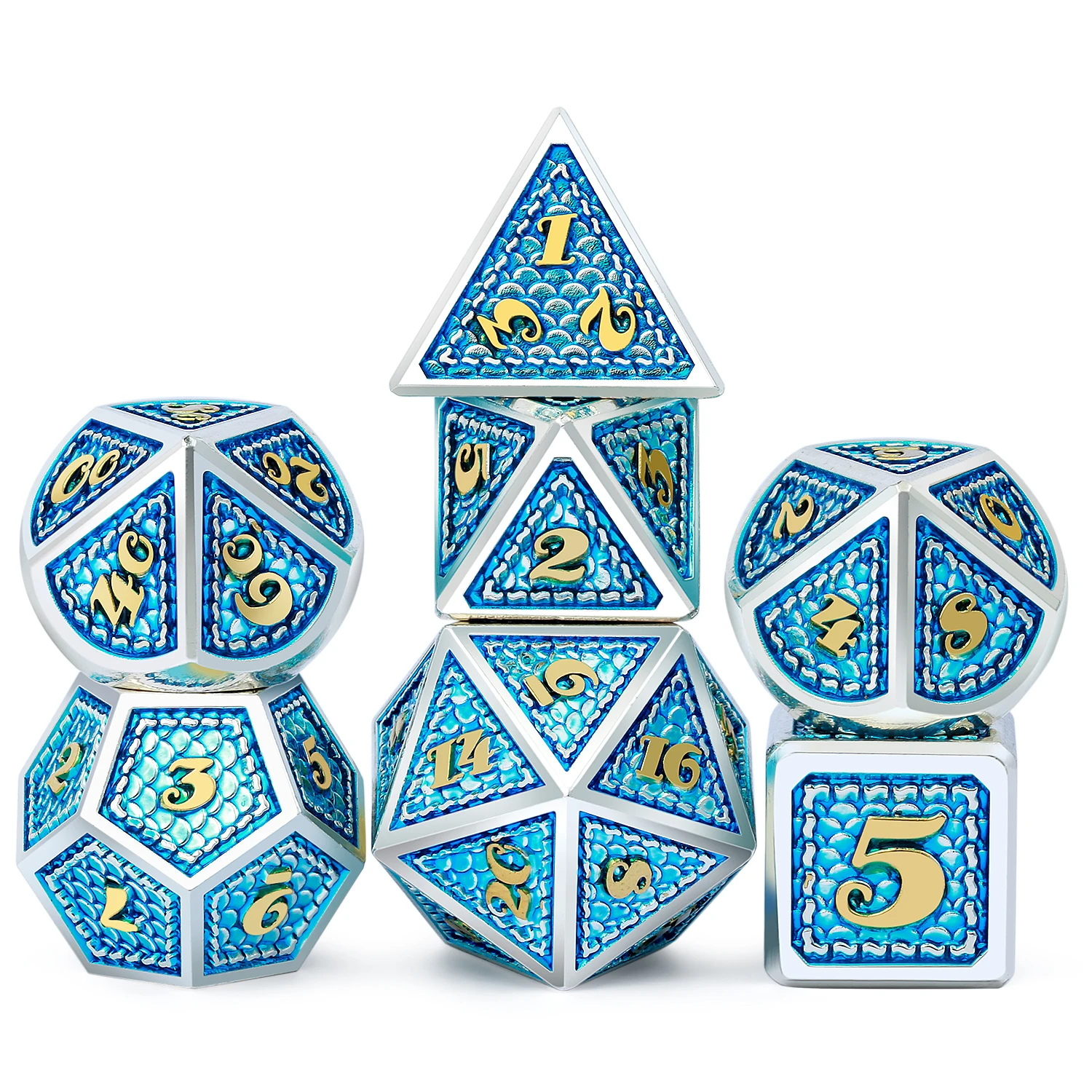 Factory wholesale D4 D6 D8 D10 D12 D20 D% Dnd Metal Dice Custom RPG Dice Polyhedra Games d d Metal dice set
