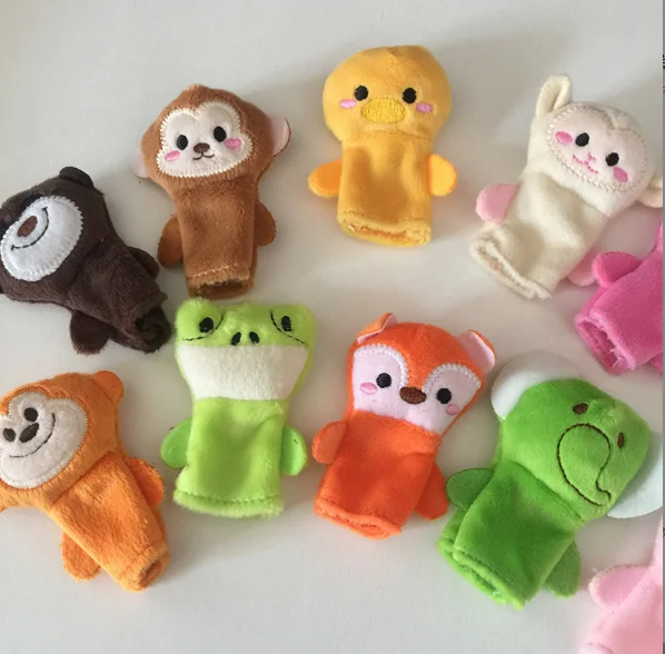 Finger Hand Puppet High Quality Popular Stuffed Plush Finger Puppet Toy