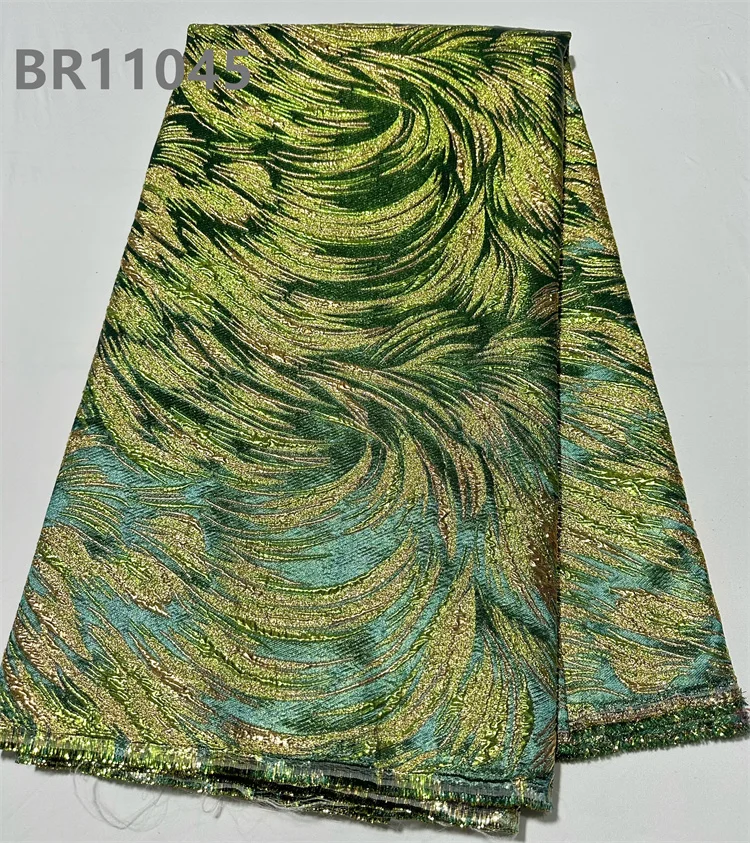 CHOCOO Hot Selling African Satin Jacquard Fabric 2024 Custom Luxury Brocade Jacquard Lace Fabric For Women Dress