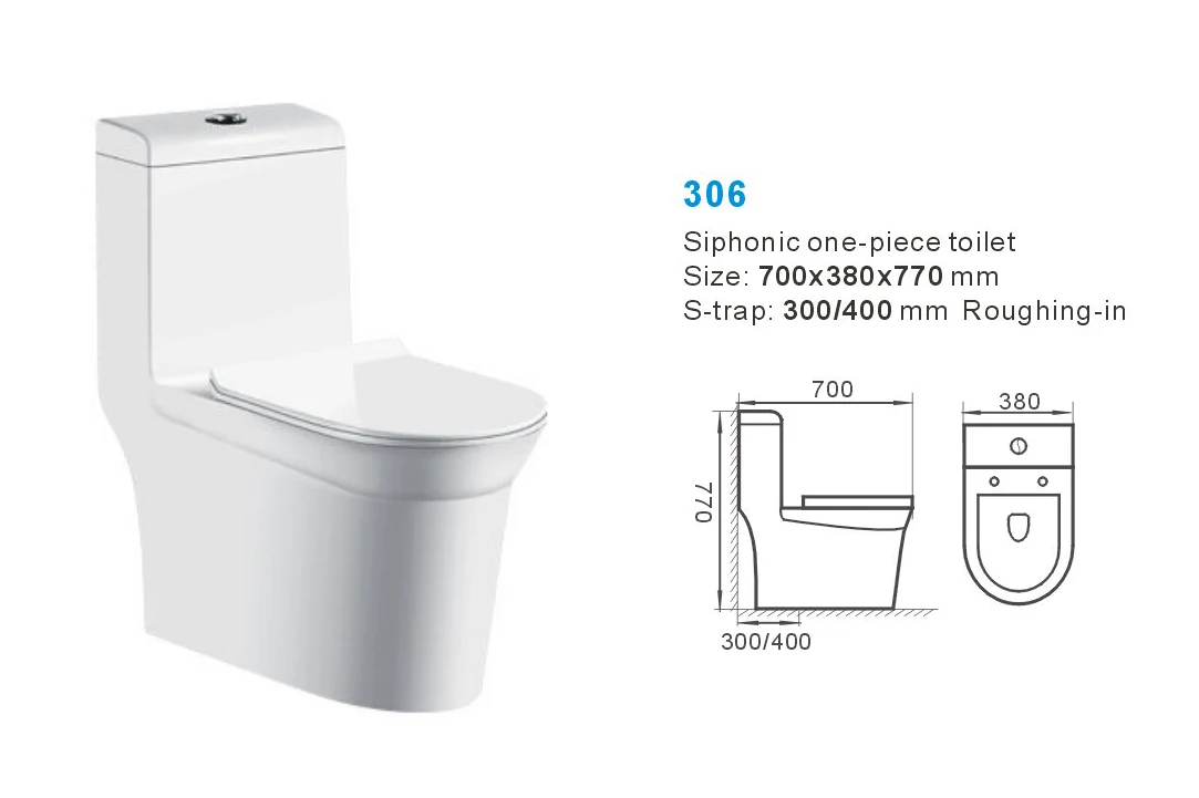 New Products Bathroom Toilets High Quality Middle East Dual Flush Siphon Flush One Piece Wc Toilet