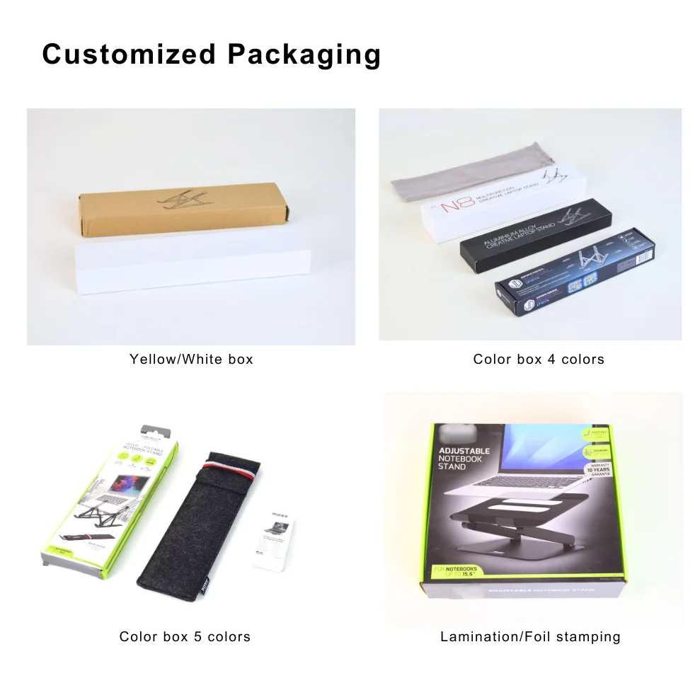 OEM ODM портативный складной держатель для ноутбука 7 передач регулируемый алюминиевый сплав современный дизайн домашний офисный стол