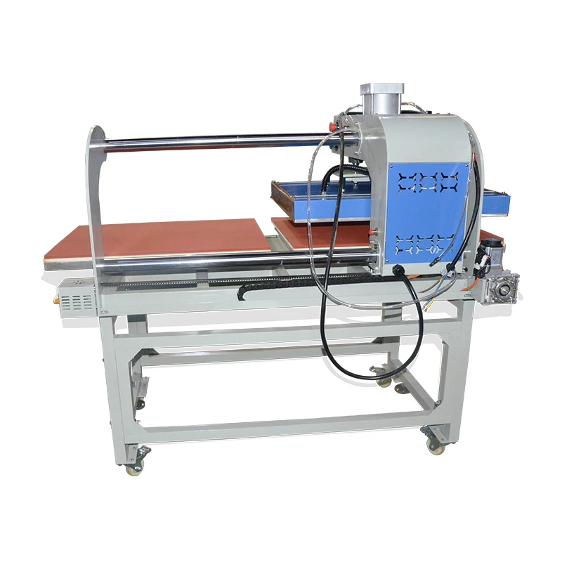 Factory Directly Sale Double Station Fully Automatic 60*80 Pneumatic Flat Heat Press Machine 60Cm X 80Cm