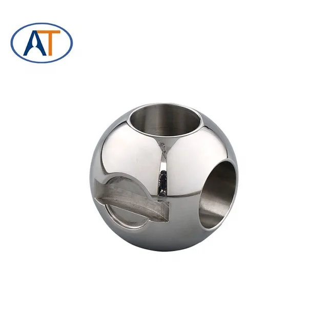 
DN25-DN300 L through way stainlesssteel valve ball as customized 