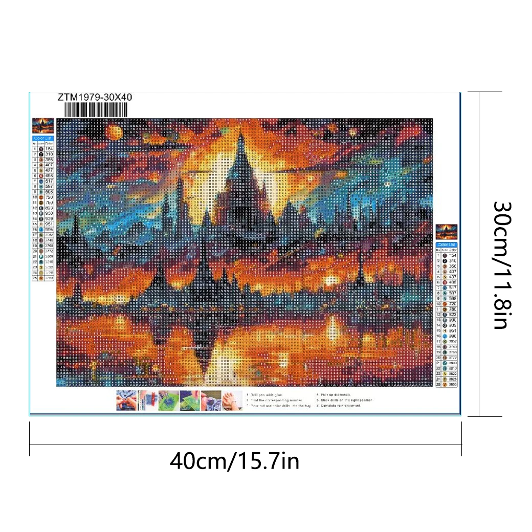 New Design Wholesale Diamond Paintings Landscape Diamond Painting Kit 5d Diy Handmade  Tree Paintings