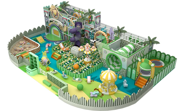 Qiao Qiao kids cafe small  candy play corner playground equipment soft play area toys kids indoor for children