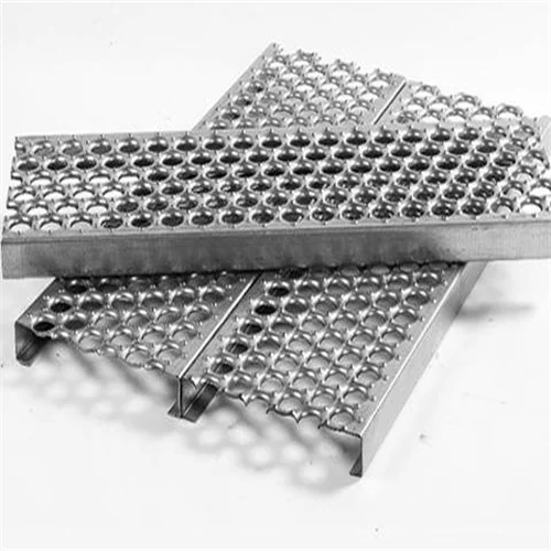 customized metal perforated stainless steel AL anti skid plate for stair steps slip