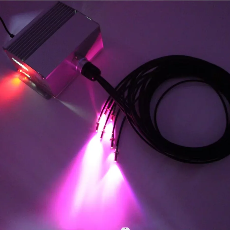 Remote Control Aluminum 6 Colors Change 10W 16W LED Engine Machine For  Led Optic Fiber Light Source
