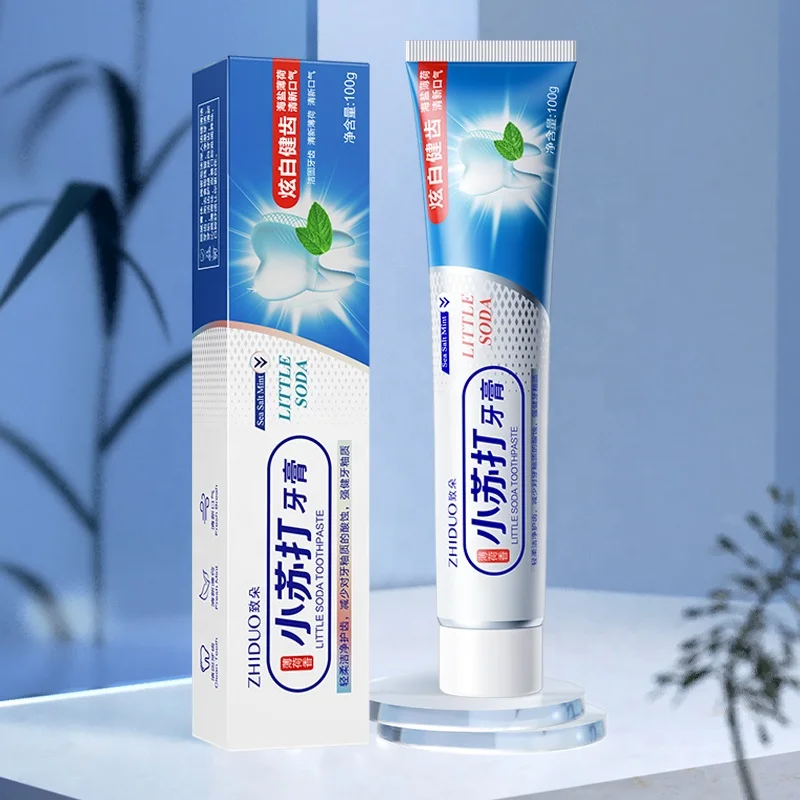 ZHIDUO private label little soda extract protection bright tooth deep cleaning toothpaste