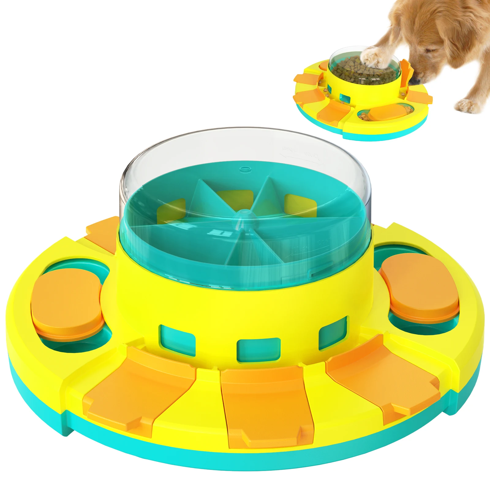 SJZ Wholesale Pet Iq Intelligent Puppy Training Food Dispenser Interactive Puzzle Game Dog Toys