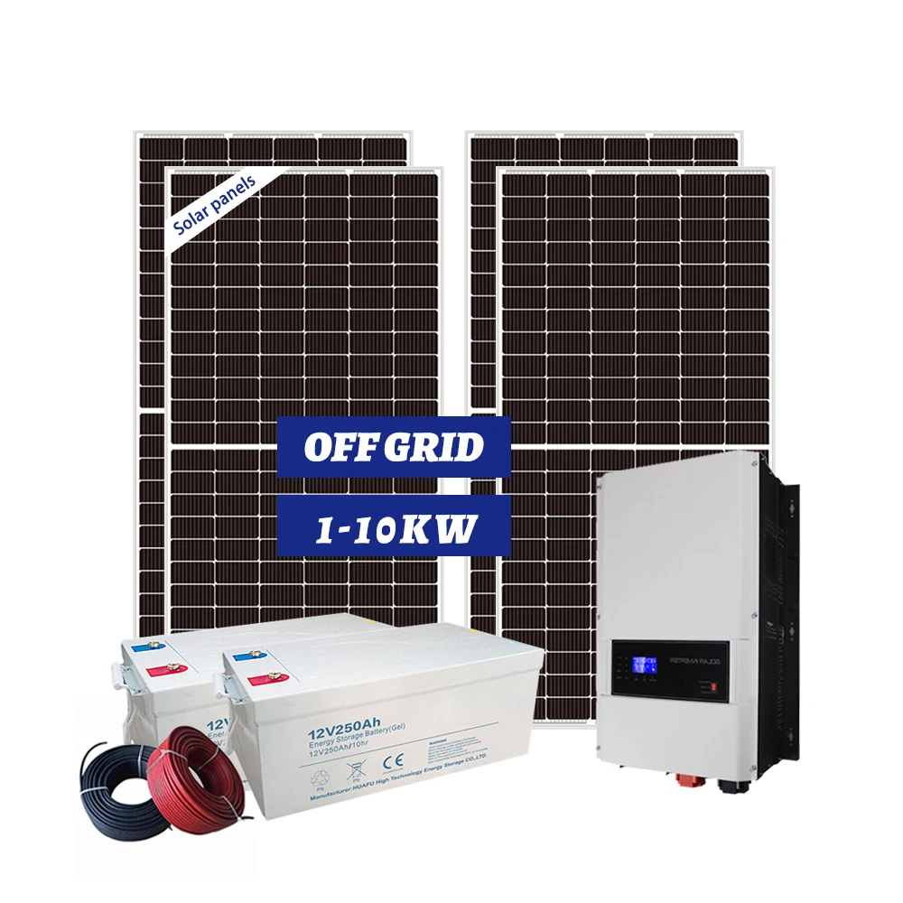 Solar Power System Complete Hybrid Set Sola Panel Pv Module Phase Solar Panel 10KW Mono Energy Storage Photovoltaic Pv 100KW 3