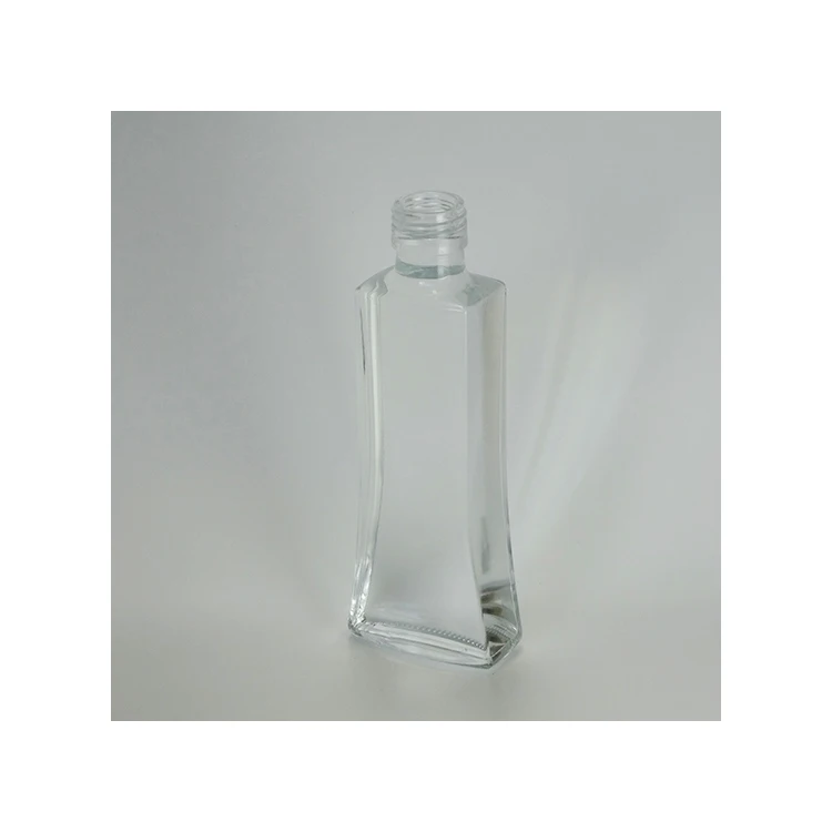 Wholesale stylish shape 200ml 300ml small glass bottles for olive oil
