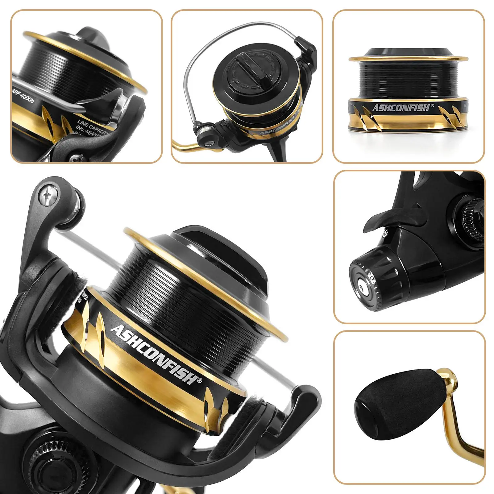 DORISEA Spinning Fishing Reel 8BB 5.0:1 Max Drag 8kg Double Loading Freshwater Seawater Fishing Coil Wheel