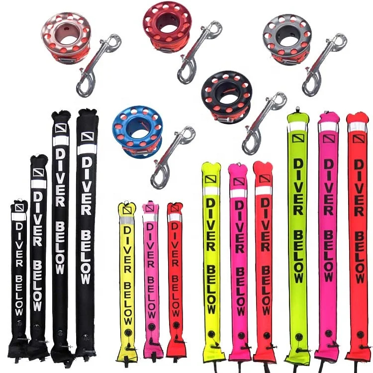 Hot Sale Customized visibility inflation diver safety Smb Signal Tube Diving Surface Marker Buoy
