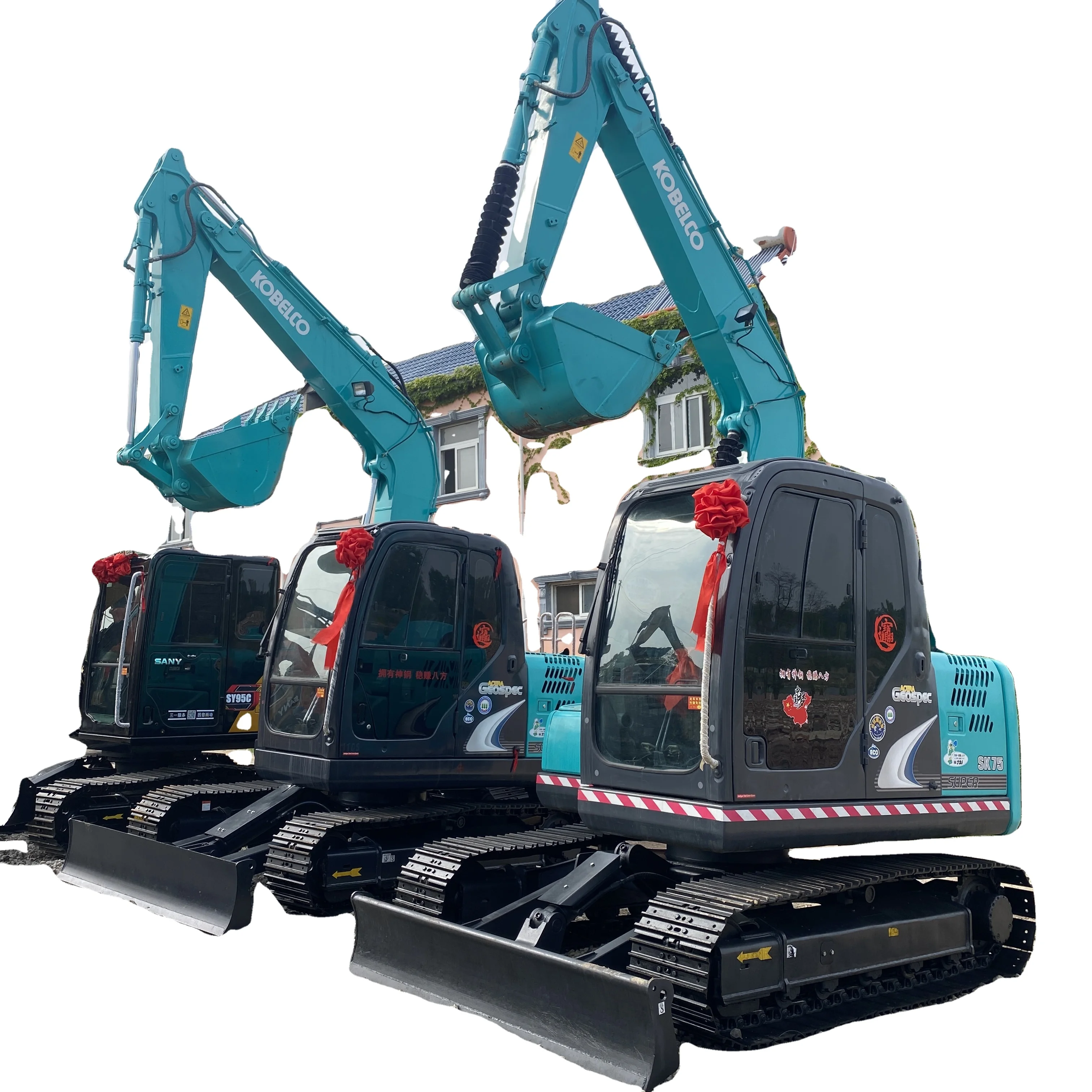 Высококачественный 100% японский оригинальный симпатичный экскаватор Kobelco sk75 гусеничный распродажа