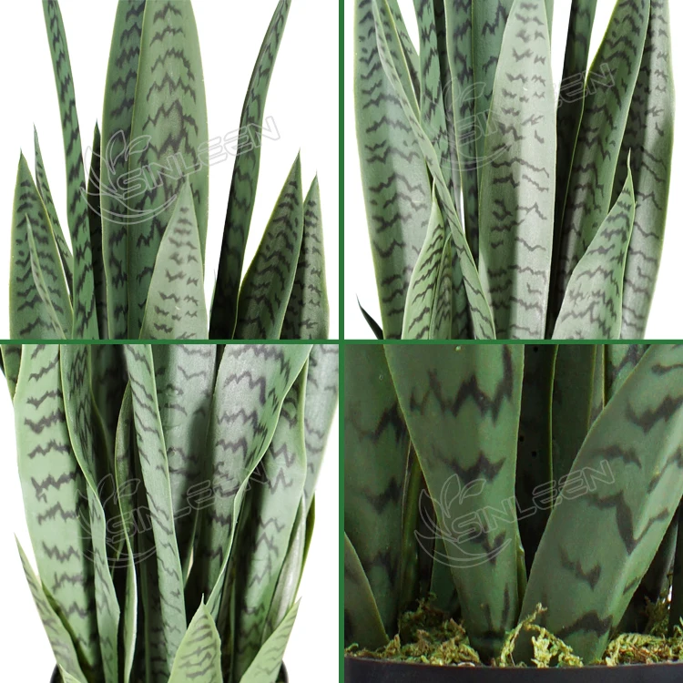 Indoor Plant Faux Home Decor Potted Small Decorative Real Touch House Living Room Snake Plants Artificial
