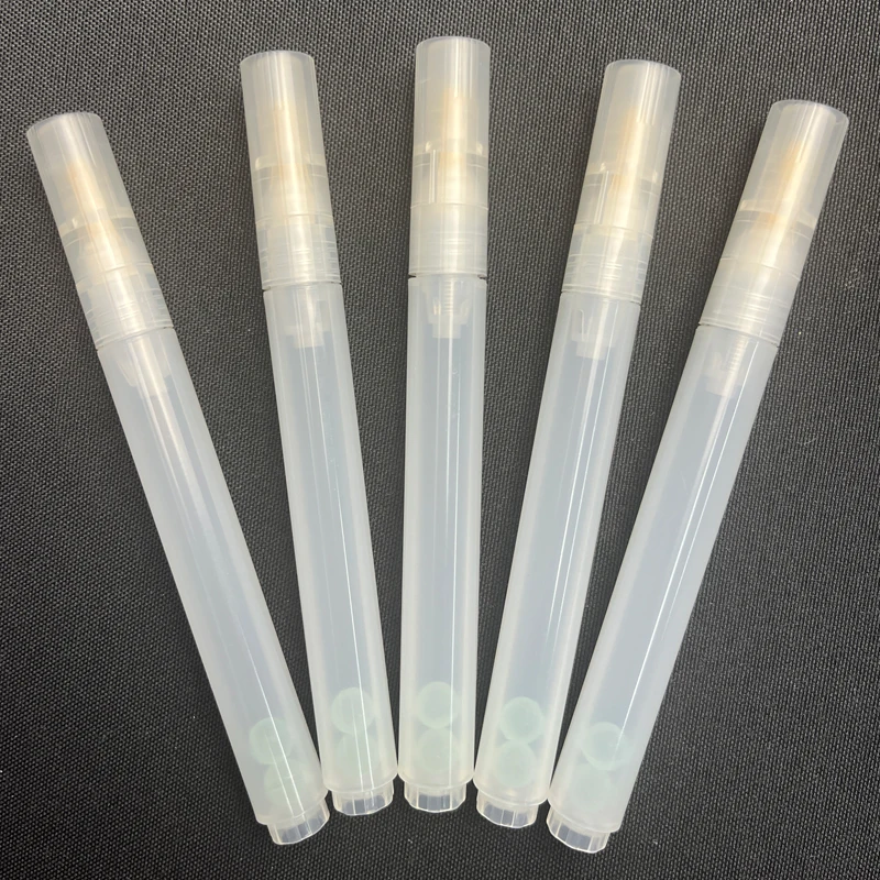 Empty Marker Bottles Aluminum Tube Pen 4.5mm Fiber Round Tip With Cotton Core Refillable Markers Empty.