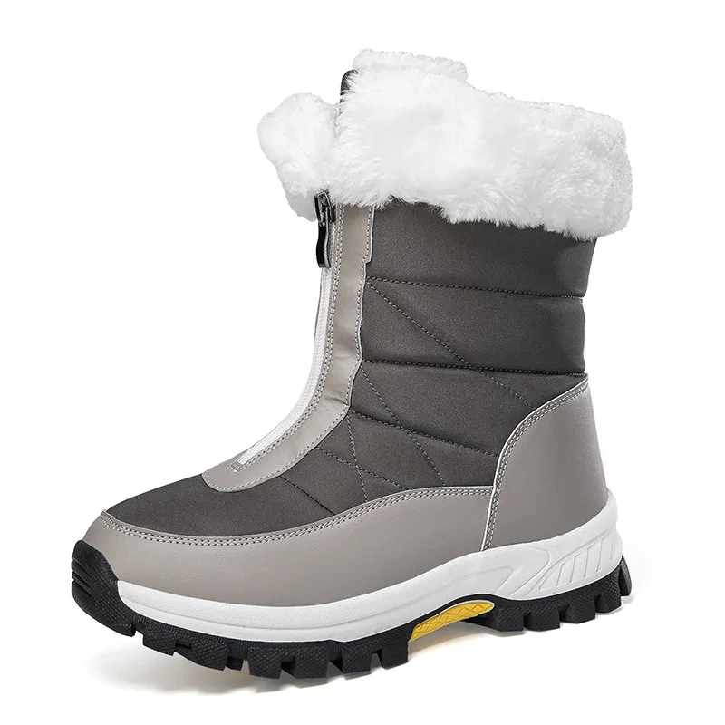 Winter warm and cold-proof casual snow boots plus velvet and thickened outdoor boots large size #36-42