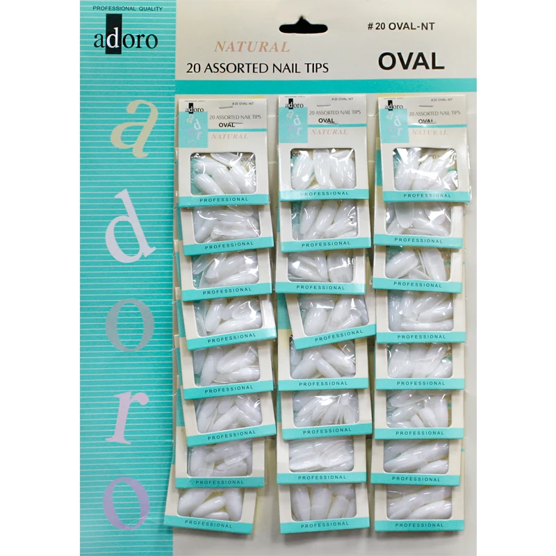 Factory Wholesale Price Natural False Round Nail Tips Full Cover Round Square Seamless Plain Acrylic Tip False Nails