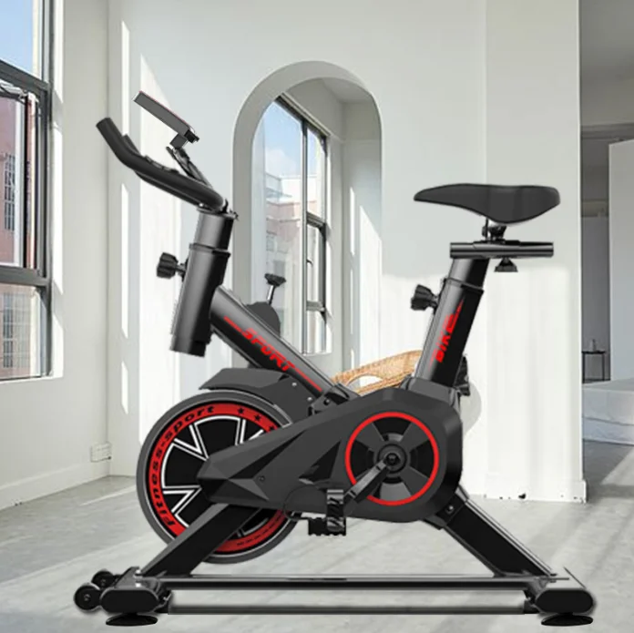 Sunny Health Endurance Magnetic Belt Drive Cycling Exercise Bike Stationary Upright Spinning Bike
