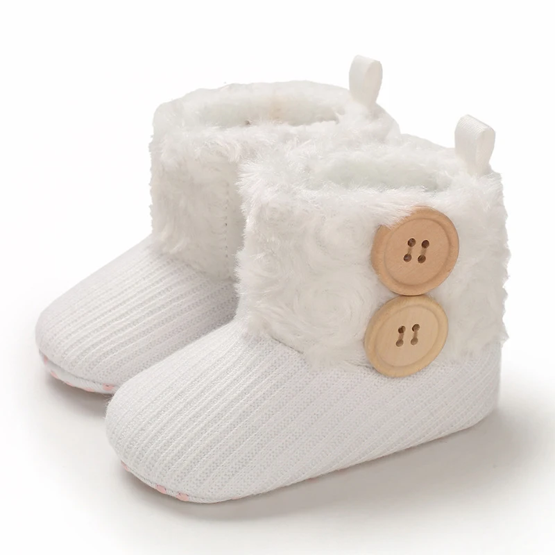EVERTOP fashion winter non slip warm thermal plush elegant baby boots infant snow boots