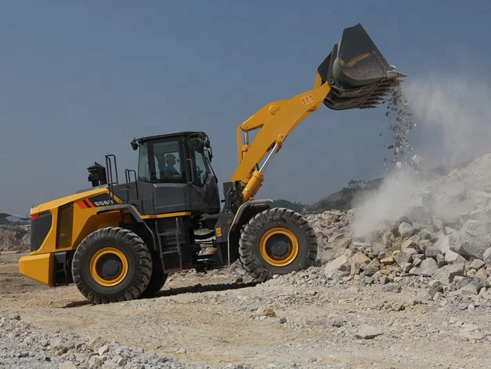 Chinese Factory 5.5 Ton Wheel Loader Front Loader CLG856H for Sale