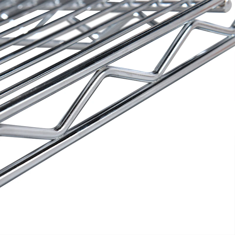 4 four tier small narrow stacking shelf wire cube pantry kitchen industrial bathroom metal rack shelving