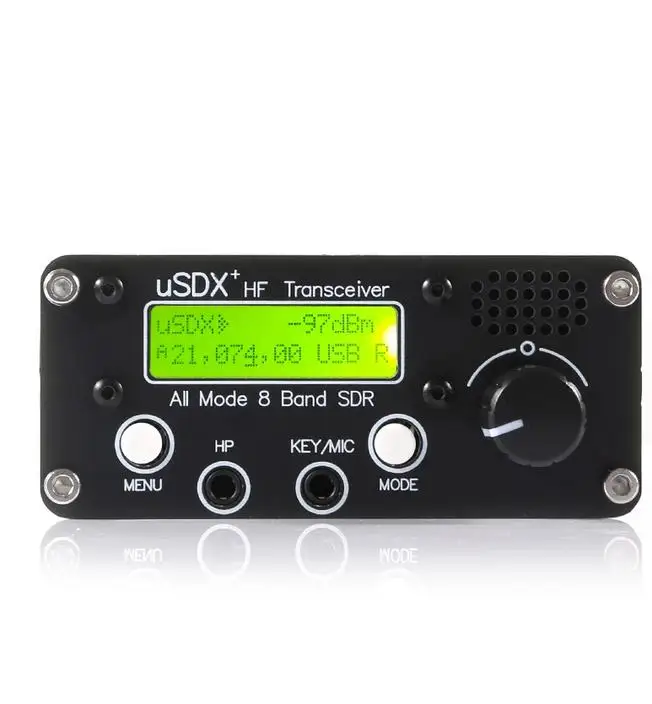 Новейший обновленный приемопередатчик USDX + SDR 3-5 Вт все режимы 8-полосное высокочастотное Любительское радио QRP CW трансивер 80 м/60 м/40 м/30 м/20 м/17 м/15 м/10