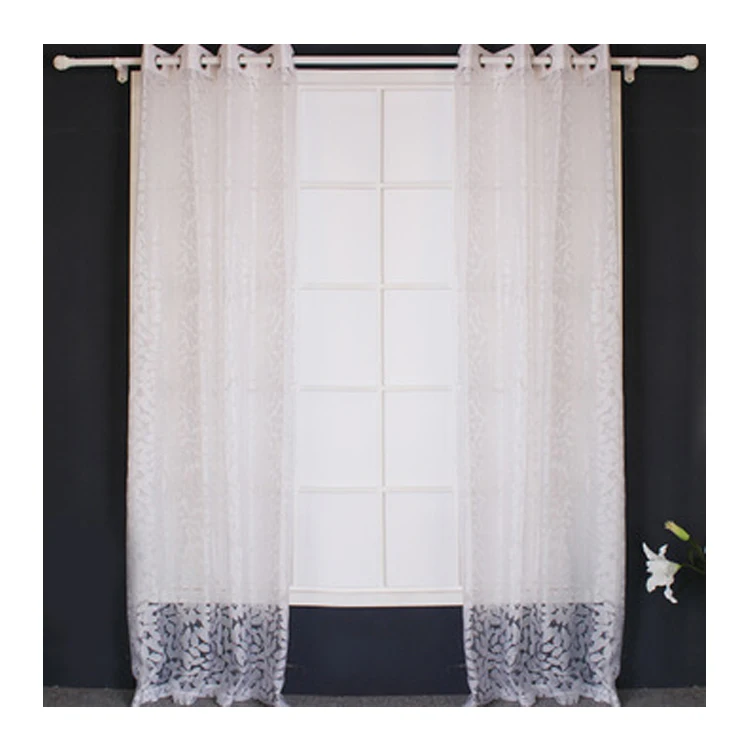 Home Textile Elegant Living Room Custom Design Roll Window Curtains Sheer