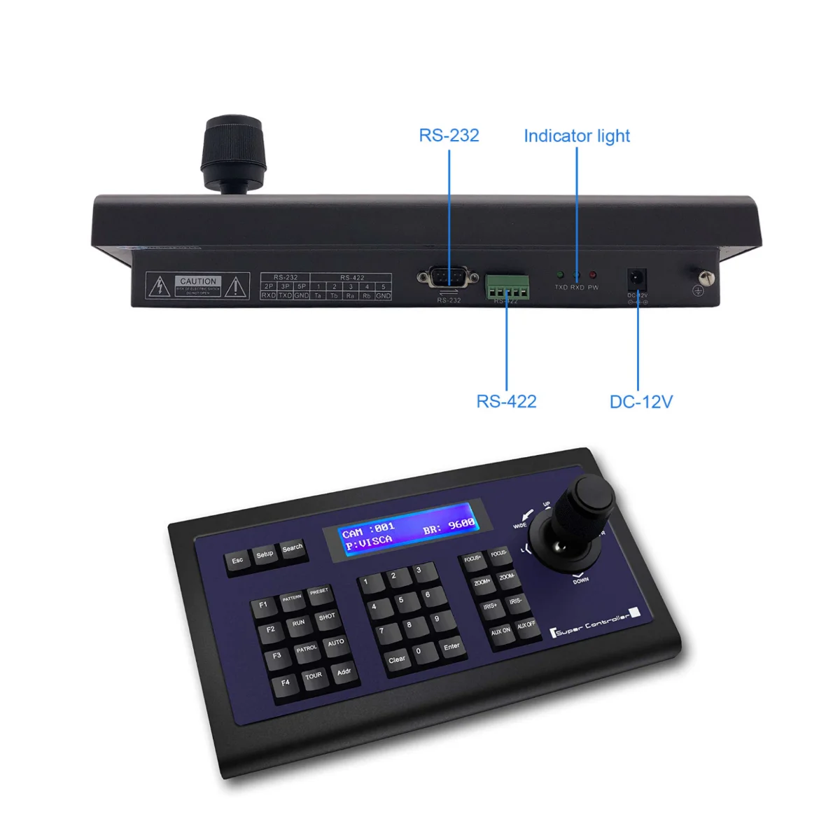 Live Streaming PTZ Camera 20x Zoom USB HDM1 Conference PTZ Camera and Joystick Controller with RS232 485 Ports