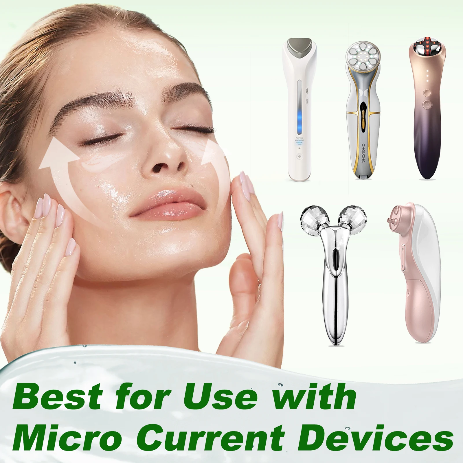 Accept personal  customization super cost-effective large bottle of conductive facial gel moisturizing soothing and anti-wrinkle