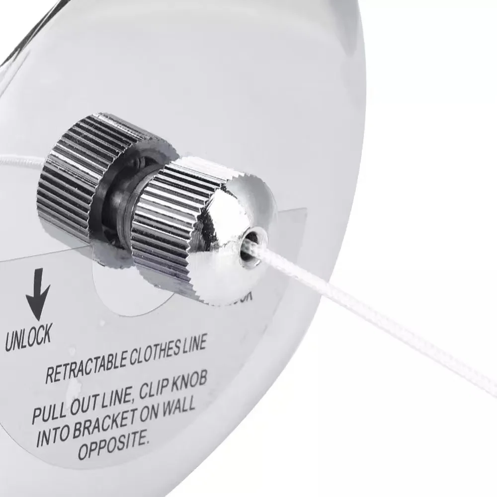 Wall Mounted Roller Washing Line Outdoor Rope Clothesline OEM Organizer Style Clothesline Retractable Stainless Steel Metal