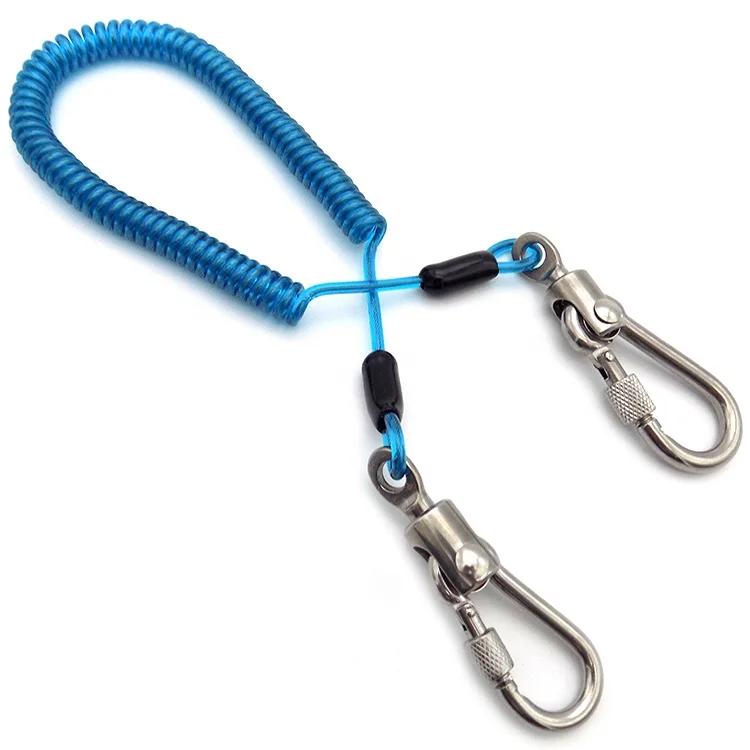 High quality custom flexible tool safety lanyard with carabiner