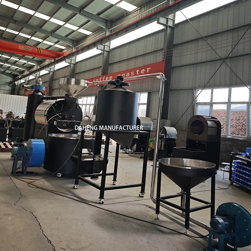 stainless steel drum Roaster Machine for coffee frying comber with app Green Beans coffee roaster