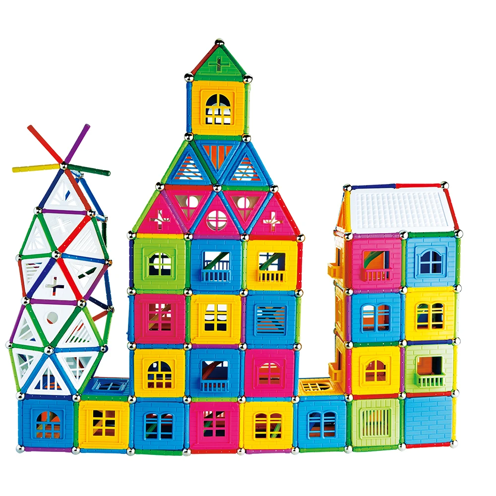 518pcs Educational Magnetic Building Blocks Diy Toys Magnetic Building Blocks Magnet Stick Children Gift Toys