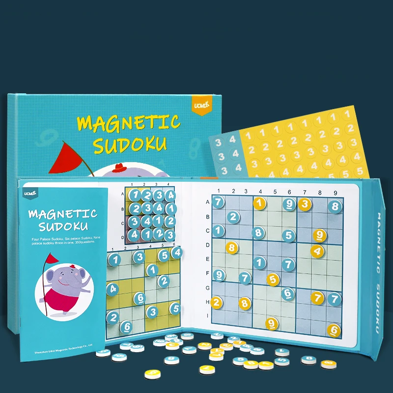 Popular intelligence training kids magnetic education toy math number sudoku puzzle game