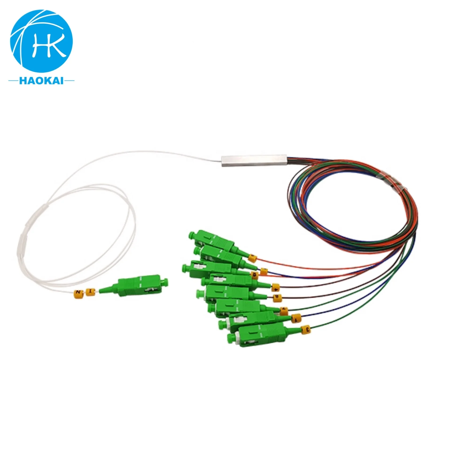 OEM Splitter FBT 1X2 2x2 Fiber Coupler Split Ratio 50/50~95/5, 1310/1550nm, 0.9mm Steel Tube Type